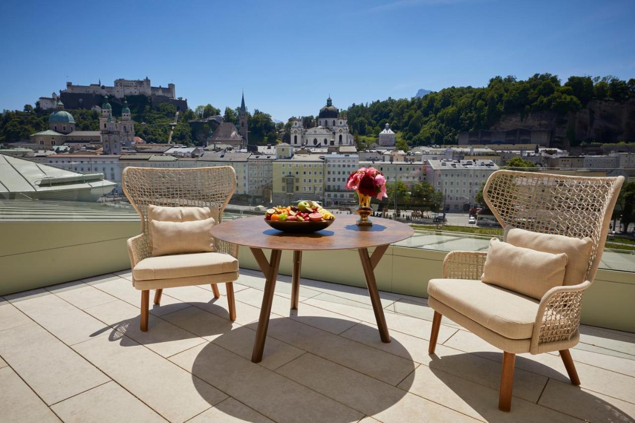 Hotel Sacher Salzburg Eksteriør billede View from the rooftop terrace