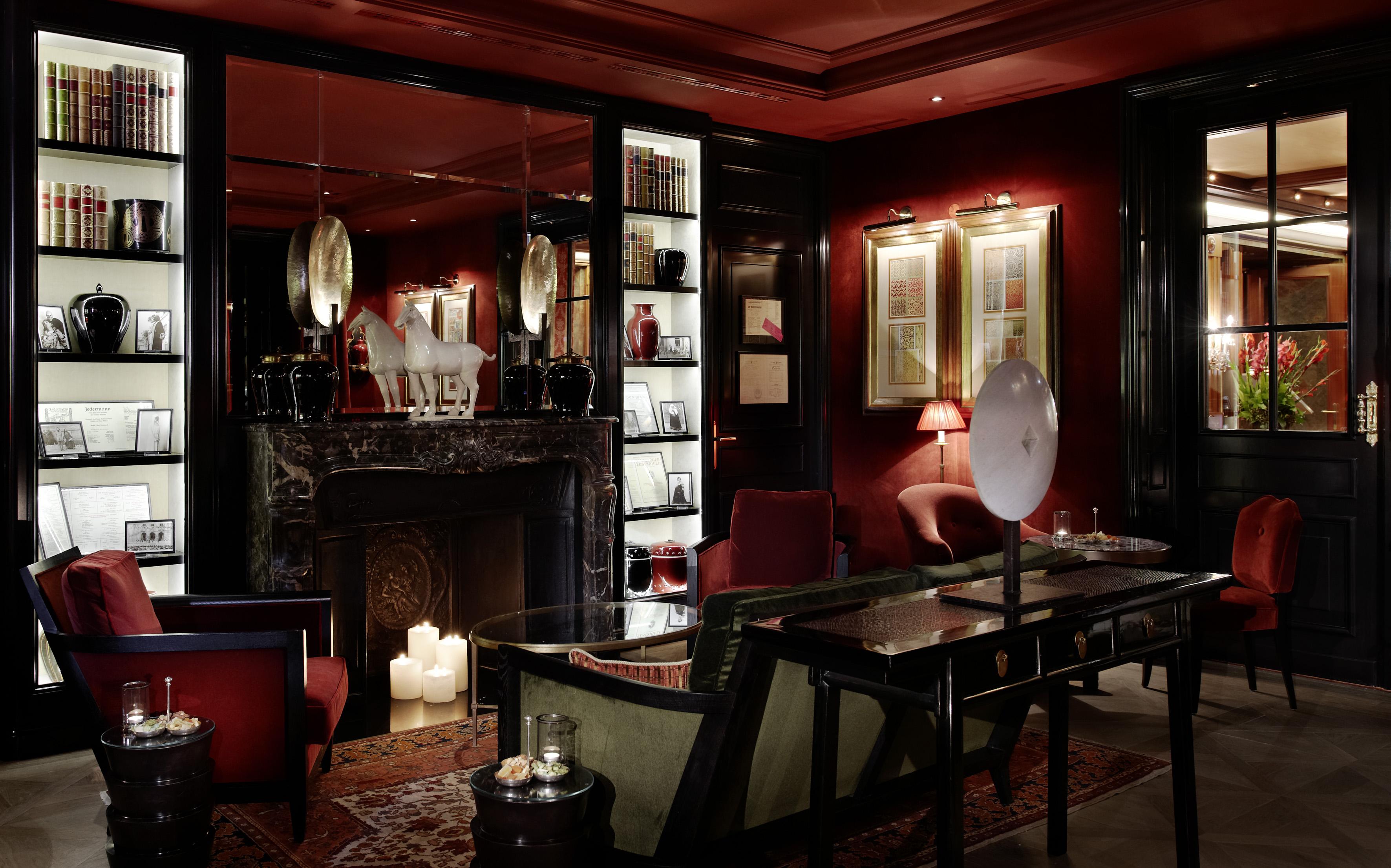 Hotel Sacher Salzburg Interiør billede The Library