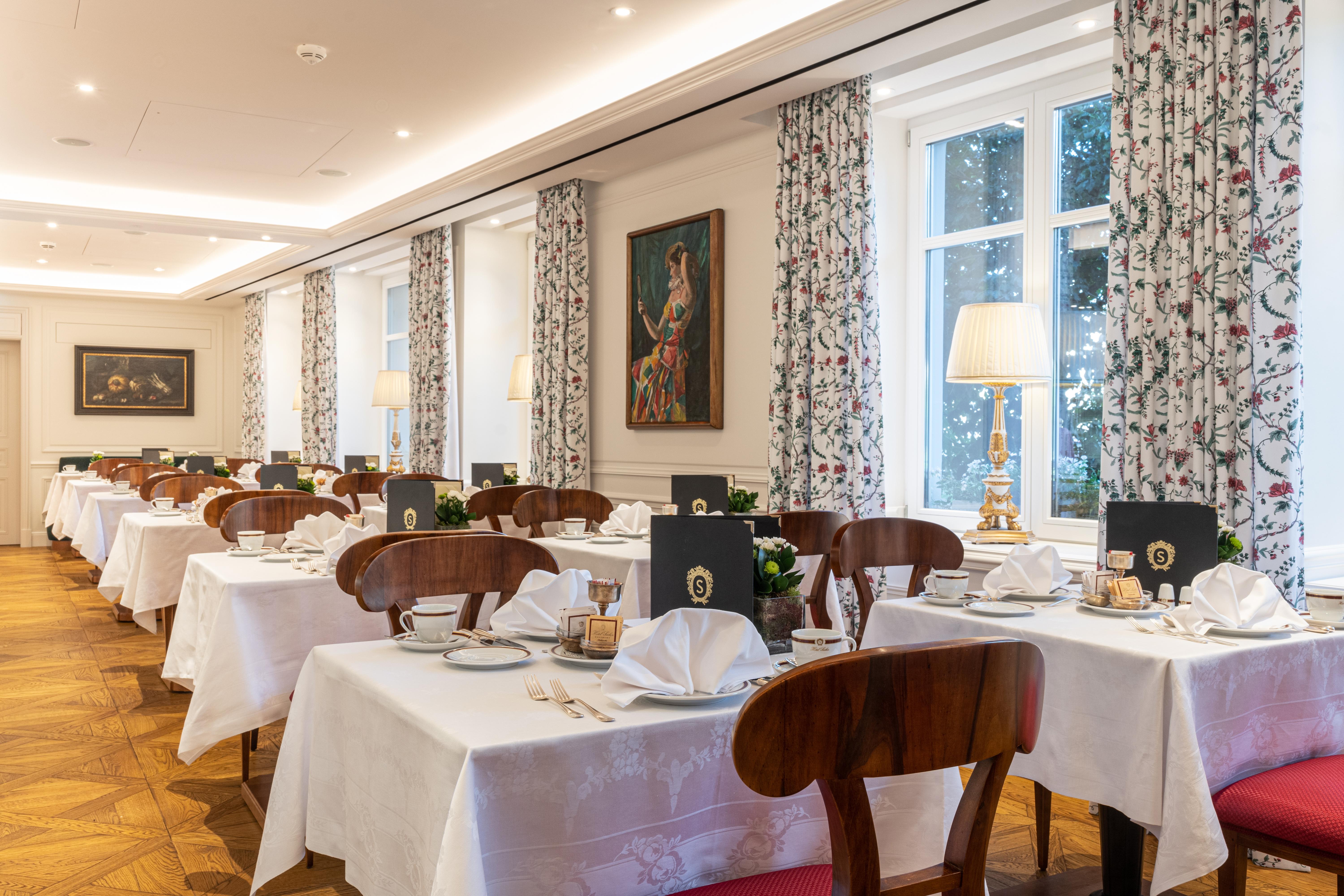 Hotel Sacher Salzburg Eksteriør billede The dining room