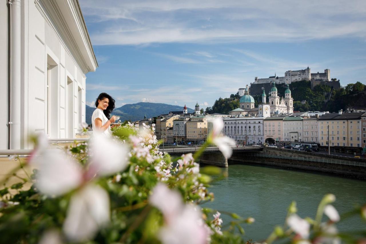 Hotel Sacher Salzburg Eksteriør billede View of Salzburg